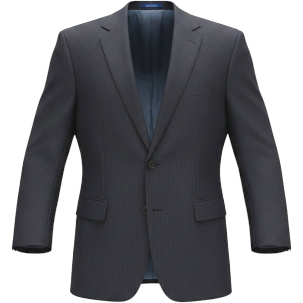 Boss Hugo Boss Mens Black Plaid Wool Blazer Classic Workwear Jacket 42R Corpcore